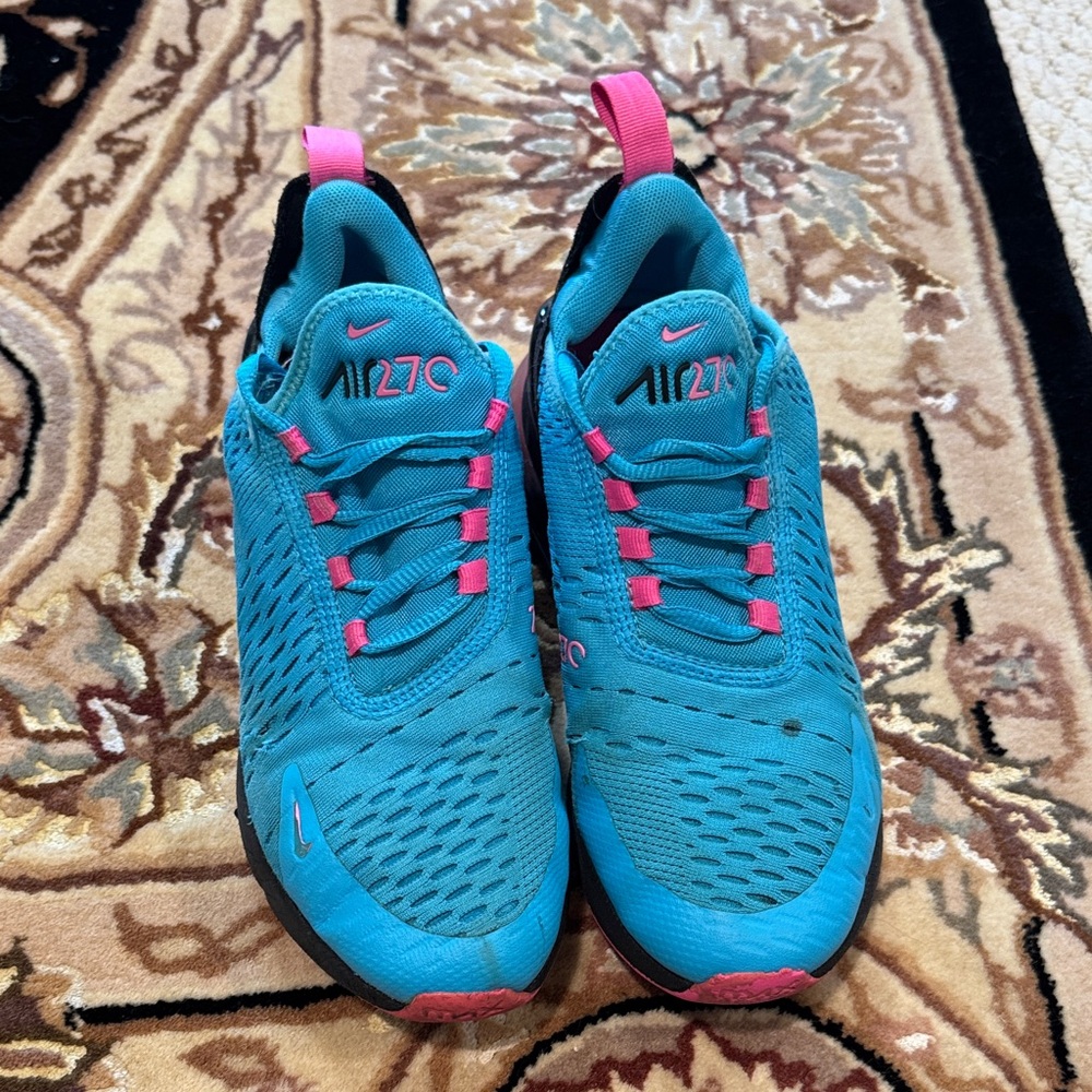 Nike Air Zoom Teal and Pink Running Shoes
